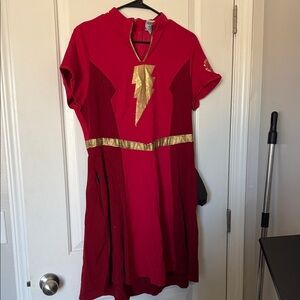 Hot Topic Red and Gold Dress